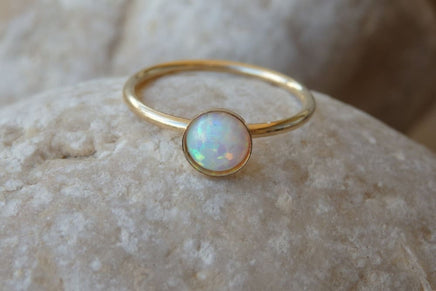 Opal Gold Ring