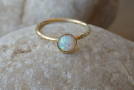 Opal Gold Ring