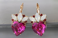 Pink Opal Earrings