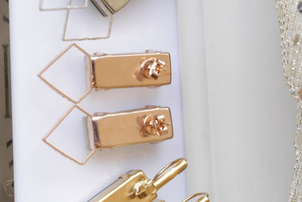 Pink Yellow Earrings