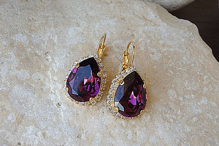 Purple Earrings