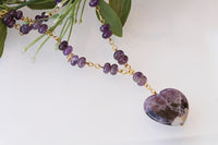 Purple Heart Necklace