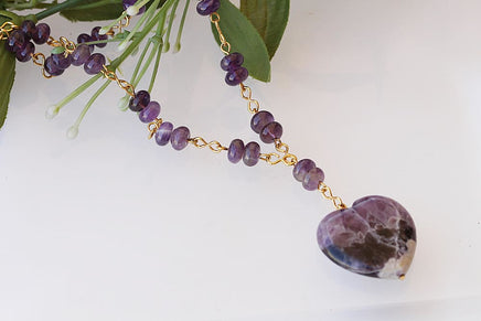 Purple Heart Necklace