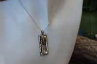 Rectangle Rebeka Crystal Necklace