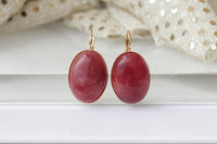 Red Agate Earrings