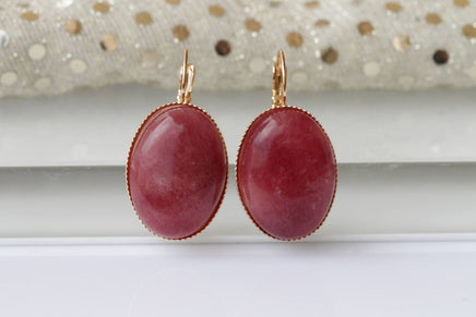 Red Agate Earrings
