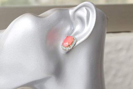 Red Blue Earrings