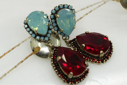 Red & Blue Earrings