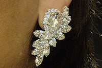 Red Cluster Earrings