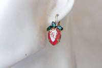 Red Coral Earrings