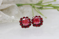 Red Coral Earrings