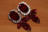 Red Crystal Earrings