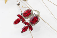 Red Crystal Earrings