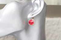 Red Dianna Earrings