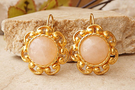 Rose Quartz Earrings