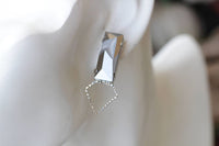 Silver Metallic Earrings