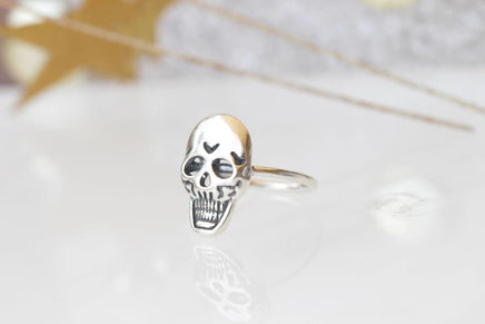 Silver Skull Ring