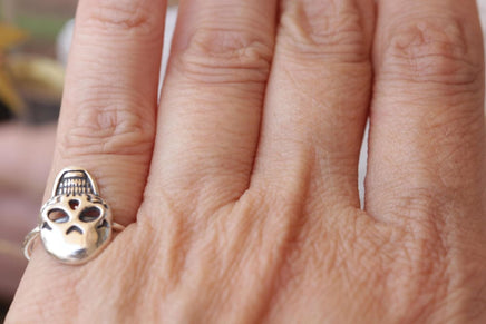 Silver Skull Ring