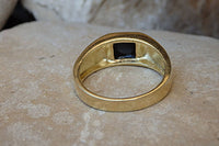 Square Onyx Signet Ring. Goldfilled Ring. Women Signet Ring. Rings For Him Her. Gold Onyx Ring. Black Stone Ring.onyx Mens Signet Gold Ring