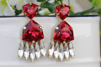 Rebeka Ruby Red Earrings
