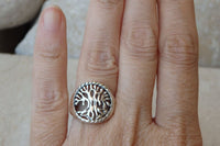 Tree Of Life Ring. Handmade Rings. Sterling Silver 925 Eternity Ring