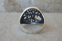 Tree Of Life Ring. Handmade Rings. Sterling Silver 925 Eternity Ring