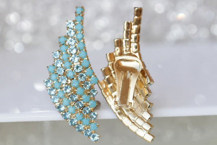 Turquoise Aquamarine Earrings