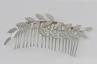 Wedding Hair Jewelry. Silver Hair Comb