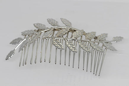 Wedding Hair Jewelry. Silver Hair Comb