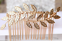 Wedding Hair Jewelry. Silver Hair Comb