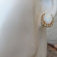White Opal Gold Necklace