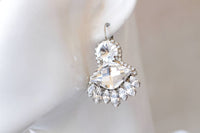White Wedding Earrings