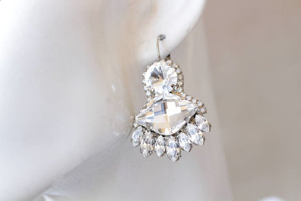 White Wedding Earrings