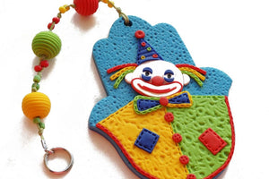Handmade Polymer Clay Hamsa Wall Art | Unique Decor
