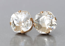 crystal stud earrings