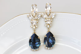 navy blue earrings