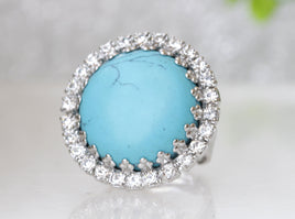 turquoise statement ring