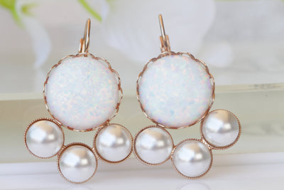 opal pearl earrings