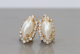 Pearl bridal earrings