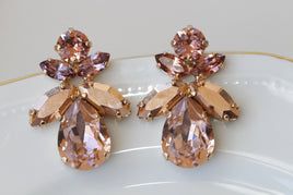 Antique pink earrings