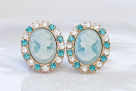 Cameo earrings