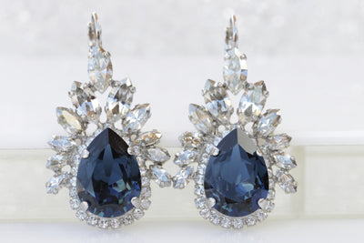 Dusty blue earrings for Wedding
