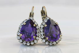 Purple earrings