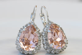 Morganite earrings