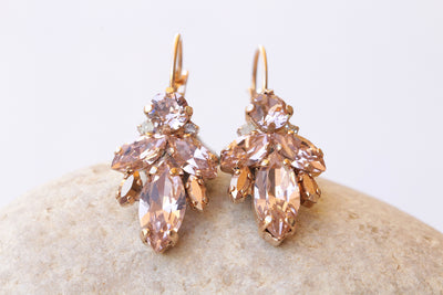 peach earrings