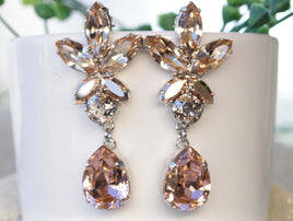 Blush Earrings for Wedding