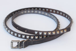 Brown leather belt