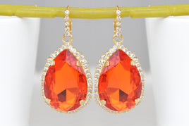 Orange earrings