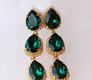 Green earrings
