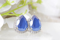 SILVER BLUE EARRINGS